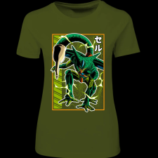 Createyou Dragon Ball Cell - Női - Sötétzöld - 2XL női póló