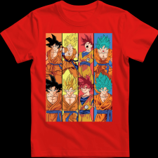 Createyou DRAGON BALL - Férfi - Piros - M férfi póló