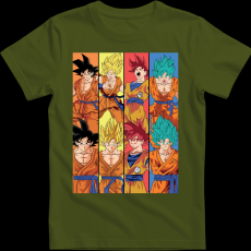 Createyou DRAGON BALL - Férfi - Sötétzöld - XL