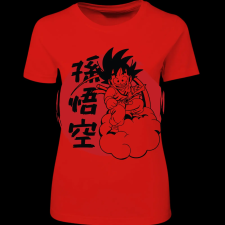 Createyou DRAGON BALL Goku - Női - Piros - M női póló