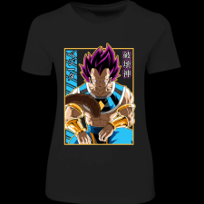 Createyou Dragon Ball Vegeta - Női - Fekete - XL női póló