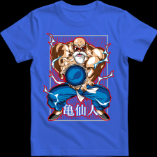 Createyou Dragon Ball Zseniális Teknős - Férfi - Királykék - L férfi póló