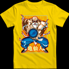 Createyou Dragon Ball Zseniális Teknős - Gyermek - Sárga - L gyerek póló