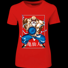 Createyou Dragon Ball Zseniális Teknős - Női - Piros - XL női póló