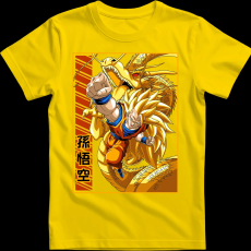 Createyou DragonBall SSJ3 Goku - Férfi - Sárga - 3XL