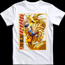 Createyou DragonBall SSJ3 Goku - Gyermek - Fehér - XL