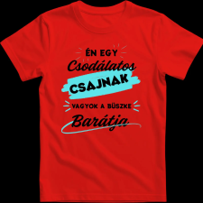Createyou Egy csodálatos nő barátja - Férfi - Piros - M férfi póló