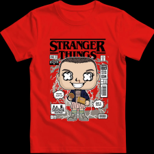 Createyou Eleven With Eggos Stranger Things - Férfi - Piros - 3XL férfi póló