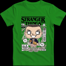 Createyou Eleven With Eggos Stranger Things - Gyermek - Zöld - L gyerek póló