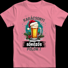 Createyou Ez a karácsonyi sörözős pólóm! - Férfi - Pink - XL