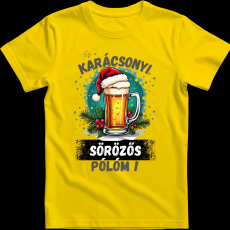 Createyou Ez a karácsonyi sörözős pólóm! - Férfi - Sárga - L