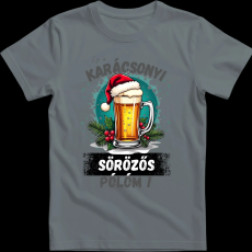 Createyou Ez a karácsonyi sörözős pólóm! - Férfi - Szürke - 3XL