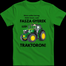 Createyou Fasza gyerek traktoron - Férfi - Zöld - S