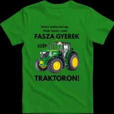 Createyou Fasza gyerek traktoron - Férfi - Zöld - XL