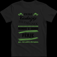 Createyou Feleségére büszke férj - Férfi - Fekete - XL férfi póló