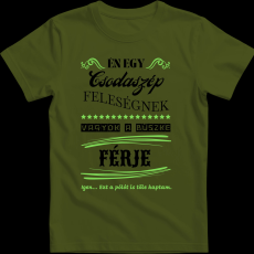 Createyou Feleségére büszke férj - Férfi - Sötétzöld - 3XL