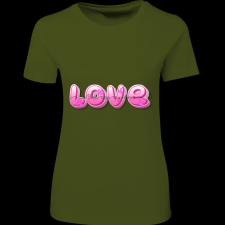 Createyou Forever Love - Női , Sötétzöld , L női póló