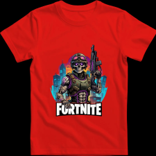 Createyou Fortnite egyedi póló 2 - Férfi - Piros - S férfi póló