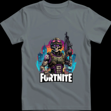 Createyou Fortnite egyedi póló 2 - Férfi - Szürke - M férfi póló