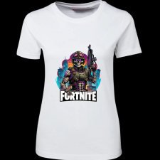 Createyou Fortnite egyedi póló 2 - Női - Fehér - XL női póló