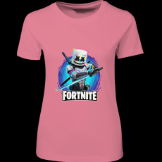 Createyou Fortnite egyedi póló 3 - Női - Pink - 2XL