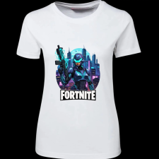 Createyou Fortnite egyedi póló 4 - Női - Fehér - 2XL női póló