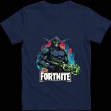 Createyou Fortnite egyedi póló 6 - Férfi - Sötétkék - 2XL