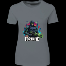 Createyou Fortnite egyedi póló 6 - Női - Szürke - XL női póló