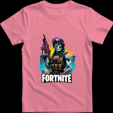 Createyou Fortnite egyedi póló - Férfi - Pink - S férfi póló