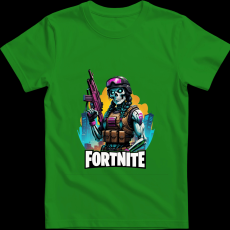 Createyou Fortnite egyedi póló - Férfi - Zöld - L