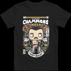 Createyou Freddy Mercuri Queen - Gyermek - Fekete - L