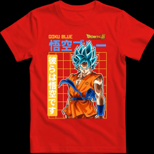 Createyou GOKU BLUE - Férfi - Piros - 2XL férfi póló