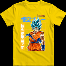 Createyou GOKU BLUE - Férfi - Sárga - S férfi póló