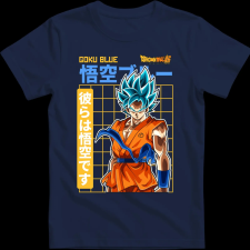 Createyou GOKU BLUE - Gyermek - Sötétkék - S gyerek póló