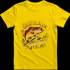 Createyou Gratulálok apa - Férfi , Sárga , XL