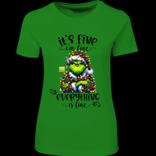 Createyou Grinch - Női - Zöld - XL női póló