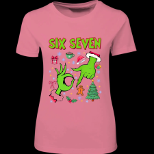 Createyou Grinch six seven - Női - Pink - M női póló