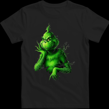 Createyou Grinch szaggatott - Férfi - Fekete - XL férfi póló