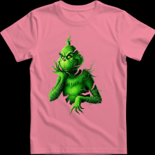 Createyou Grinch szaggatott - Férfi - Pink - M férfi póló