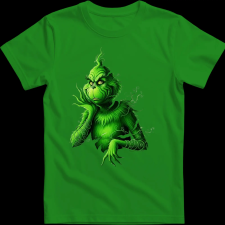 Createyou Grinch szaggatott - Férfi - Zöld - 2XL férfi póló