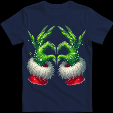 Createyou Grincs szív - Gyermek - Sötétkék - S gyerek póló