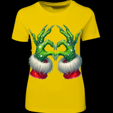 Createyou Grincs szív - Női - Sárga - 2XL