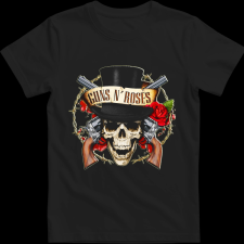 Createyou Guns N' Roses - Férfi - Fekete - S férfi póló