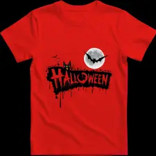 Createyou Halloween - Gyermek , Piros , S gyerek póló