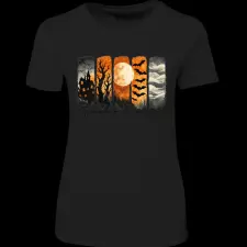 Createyou Halloween, Spooky Season - Női , Fekete , S női póló