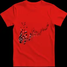 Createyou Hangjegyek - Gyermek , Piros , XL