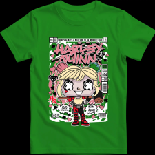 Createyou Harley Quinn - Gyermek - Zöld - XS gyerek póló