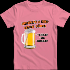 Createyou Hetente 3 nap iszok sört! - Férfi - Pink - M