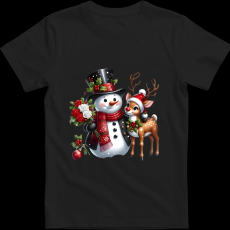 Createyou Hóember szarvassal - Gyermek - Fekete - M