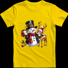 Createyou Hóember szarvassal - Gyermek - Sárga - L